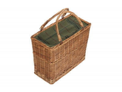 GREEN TWEED COOLER BASKET