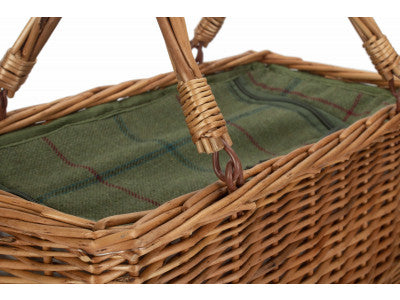 GREEN TWEED COOLER BASKET