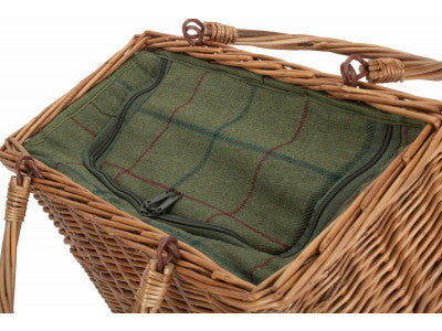 GREEN TWEED COOLER BASKET