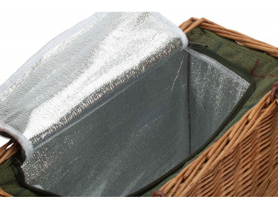 GREEN TWEED COOLER BASKET