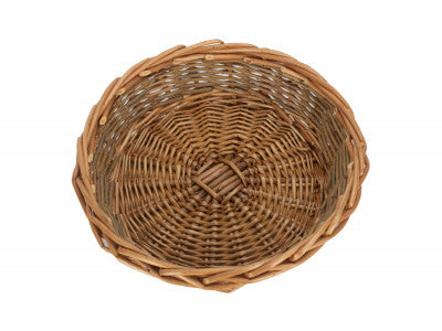 MEDIUM UNPEELED WILLOW ROUND TRAY