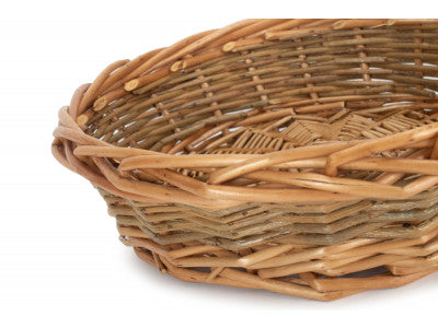 MEDIUM UNPEELED WILLOW ROUND TRAY