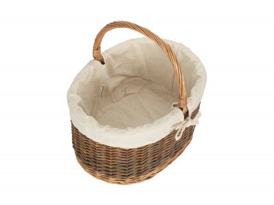 COUNTRY OVAL SHOPPER with WHITE LINING