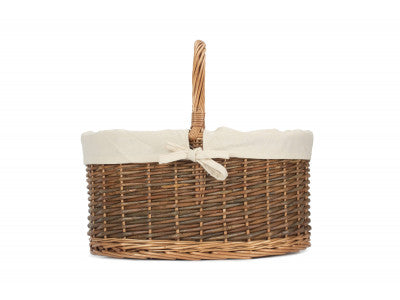 COUNTRY OVAL SHOPPER with WHITE LINING