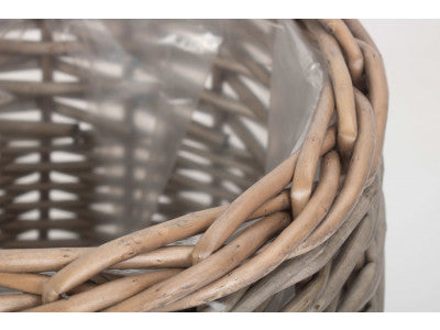 SMALL ROUND ANTIQUE WASH PLANTER