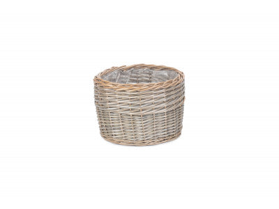 LARGE ROUND ANTIQUE WASH PLANTER