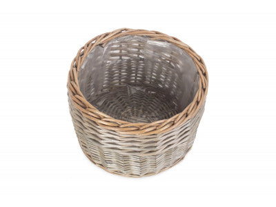 LARGE ROUND ANTIQUE WASH PLANTER