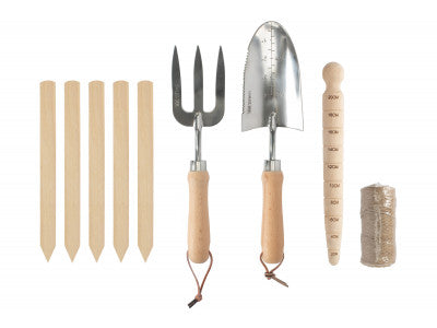 SMALL ANTIQUE WASH DELUXE GARDEN TOOL BASKET