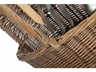 LARGE ANTIQUE WASH DELUXE GARDEN TOOL BASKET