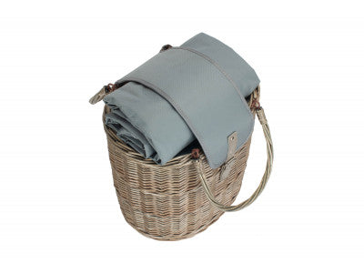 OVAL GREY CHILLER HAMPER BASKET