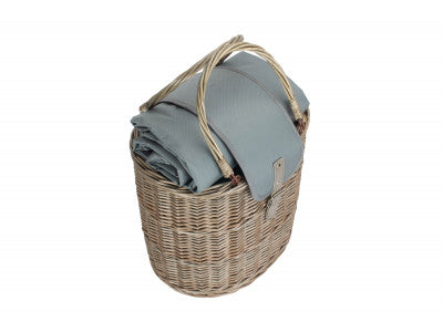 OVAL GREY CHILLER HAMPER BASKET