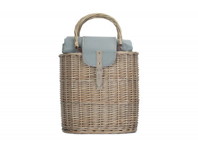 OVAL GREY CHILLER HAMPER BASKET