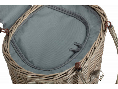 OVAL GREY CHILLER HAMPER BASKET