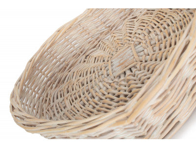 SMALL WHITE WASH HEART SHAPED TRAY