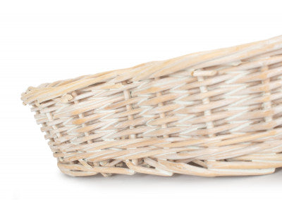 SMALL WHITE WASH HEART SHAPED TRAY