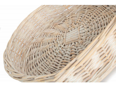 MEDIUM WHITE WASH HEART SHAPED TRAY