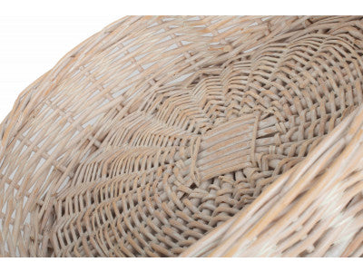 LARGE WHITE WASH HEART SHAPED TRAY