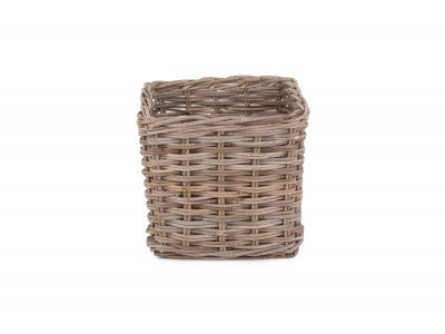 SQUARE RATTAN STORAGE BASKET
