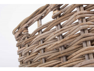 SQUARE RATTAN STORAGE BASKET