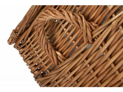 4 PERSON GREEN TWEED CHEST HAMPER