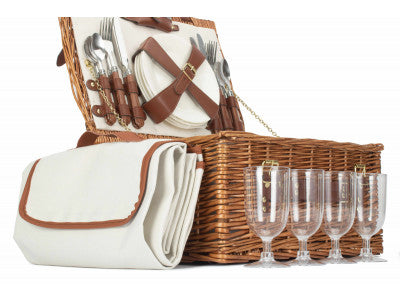 4 PERSON CLASSIC PICNIC HAMPER