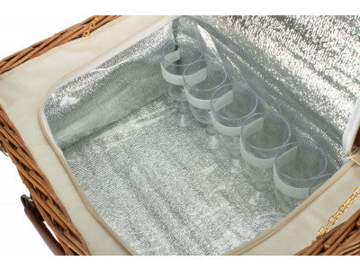 6 PERSON CLASSIC PICNIC HAMPER