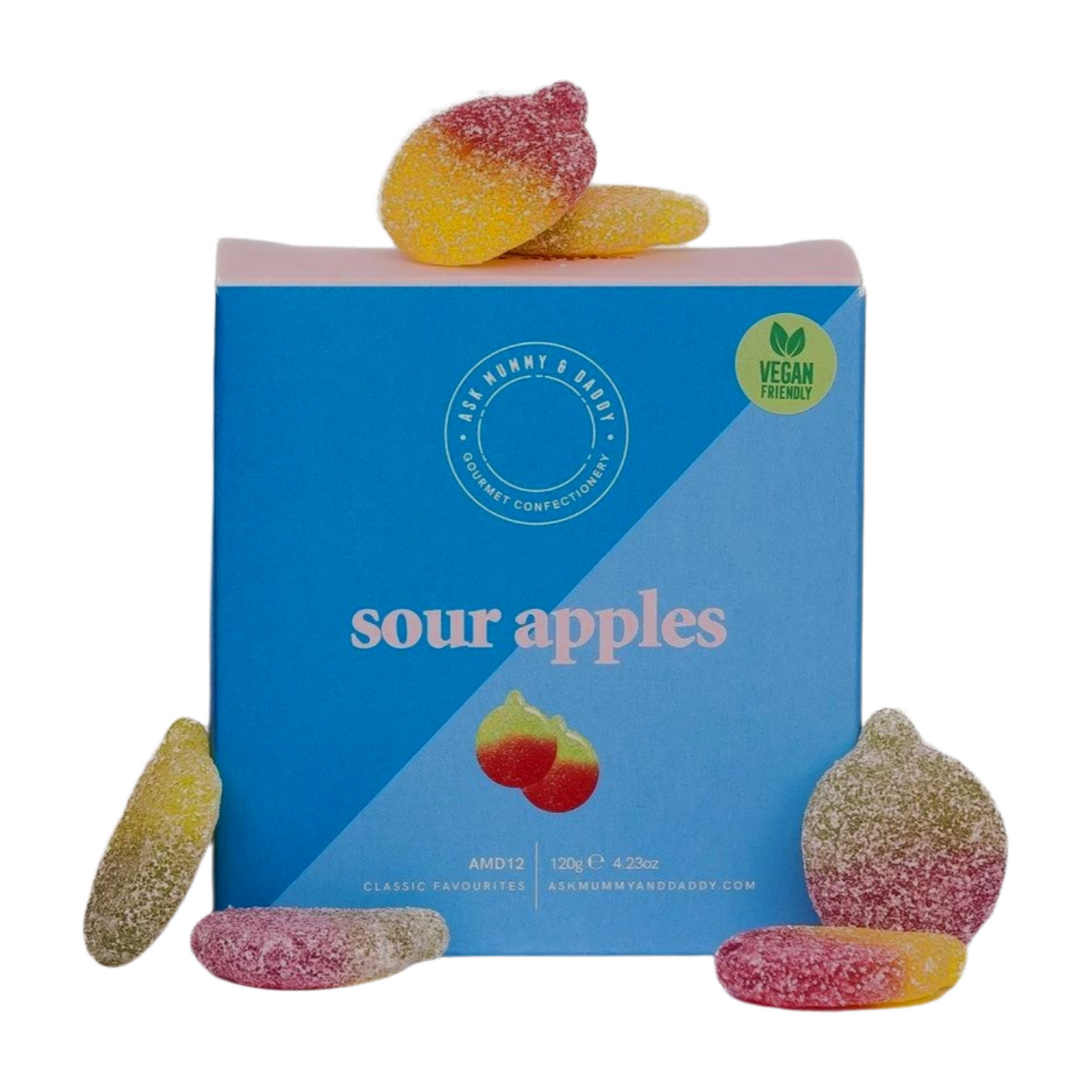 Ask Mummy & Daddy Fizzy Sour Apples (120g)