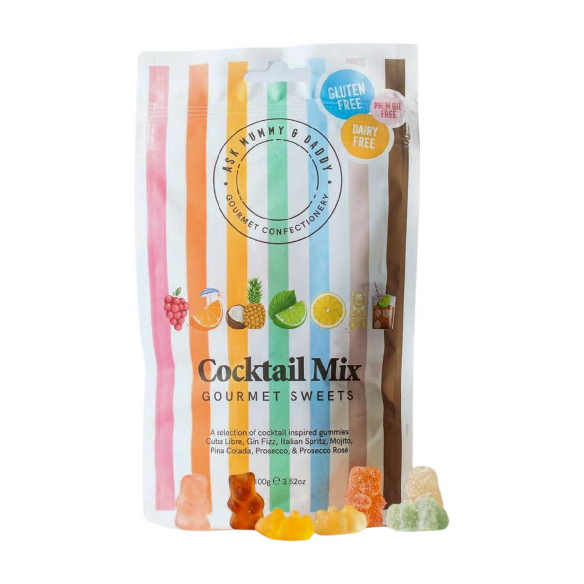 Ask Mummy & Daddy Cocktail Mix Gourmet Sweets (100g)
