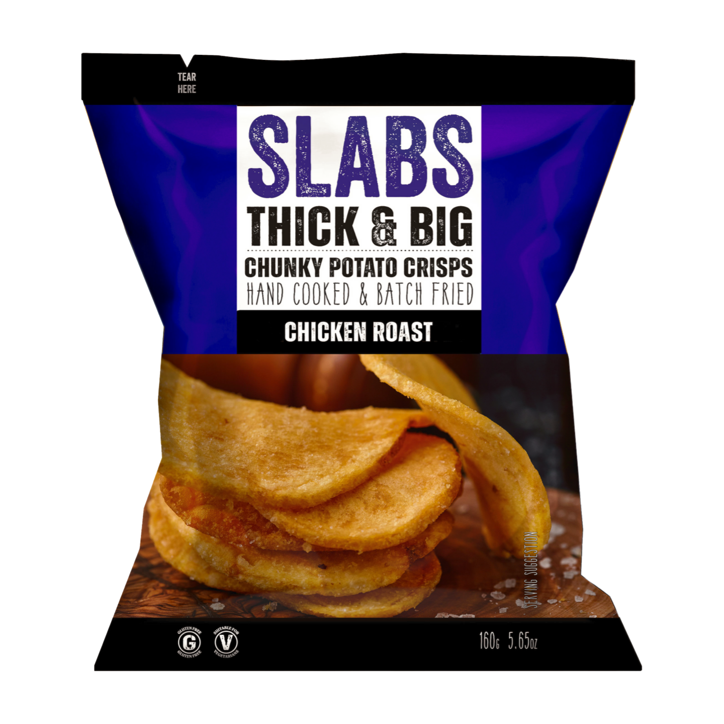 Slabs Chicken Roast Chunky Crisps Sharing Bag (160g)
