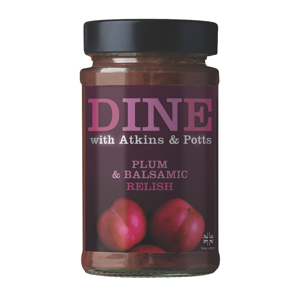 DINE with Atkins & Potts Plum & Balsamic Chutney (220g)