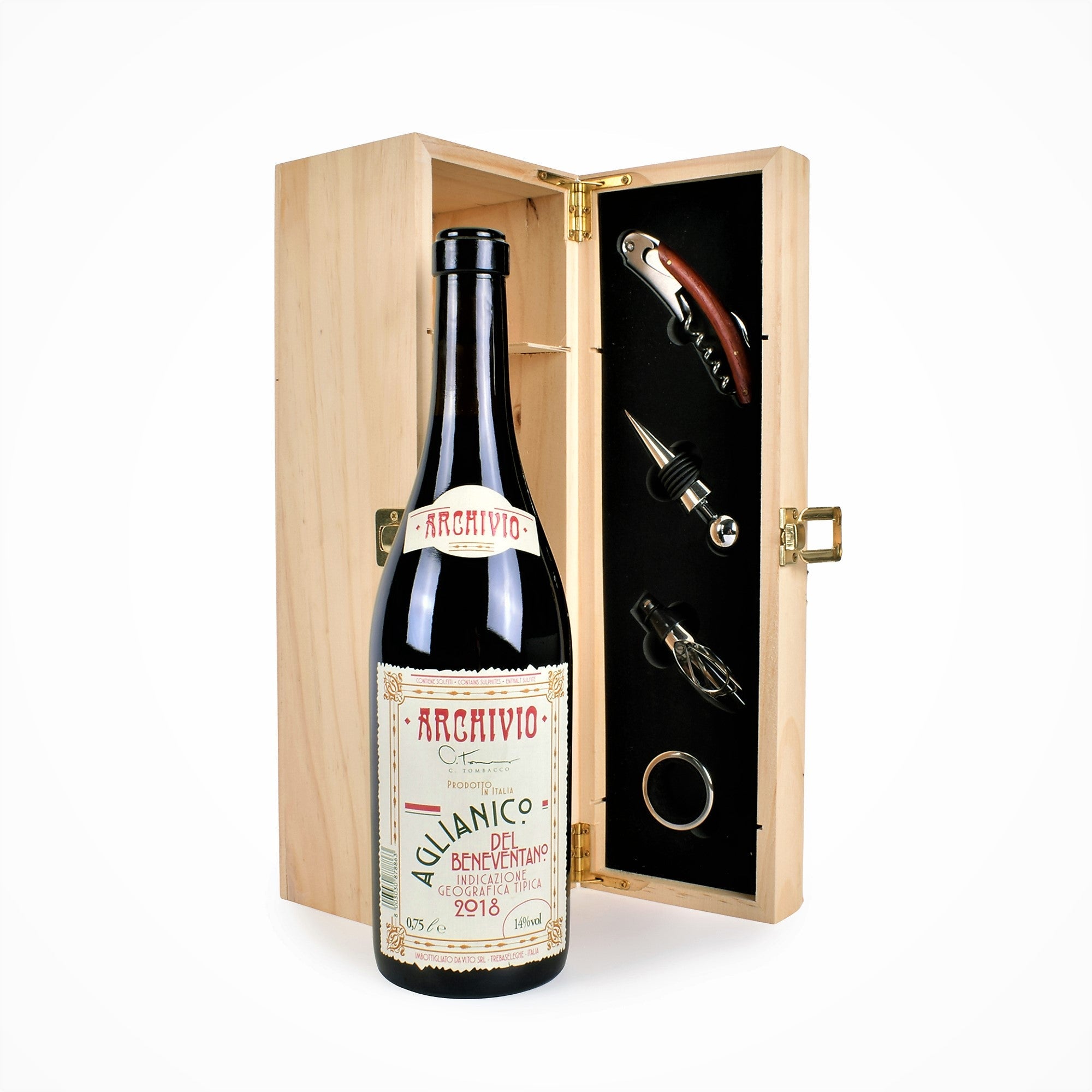 Wine Accessories Gift Set With Red Wine