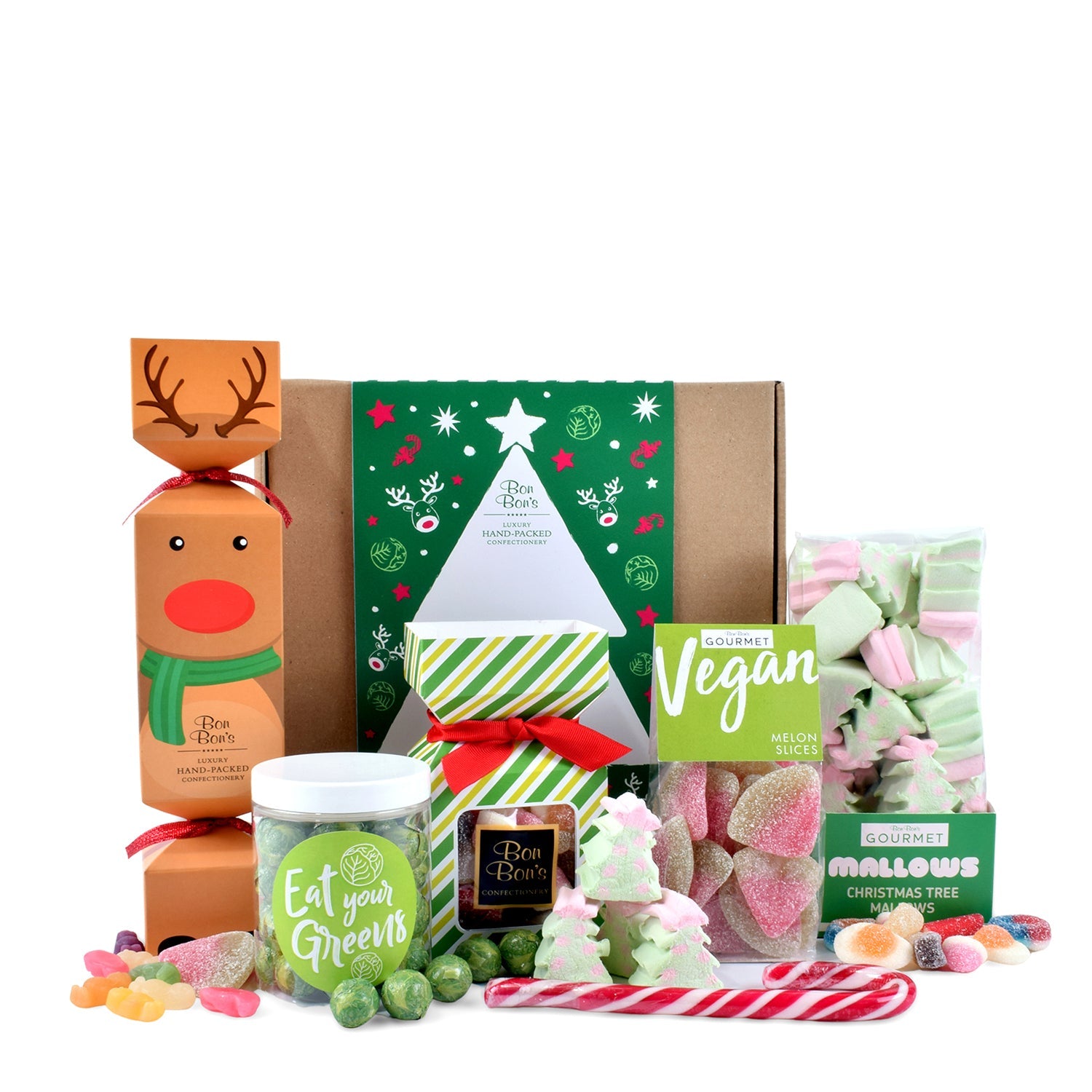 Bon Bons Jolly Jingle Gift Box Christmas Sweets Hamper