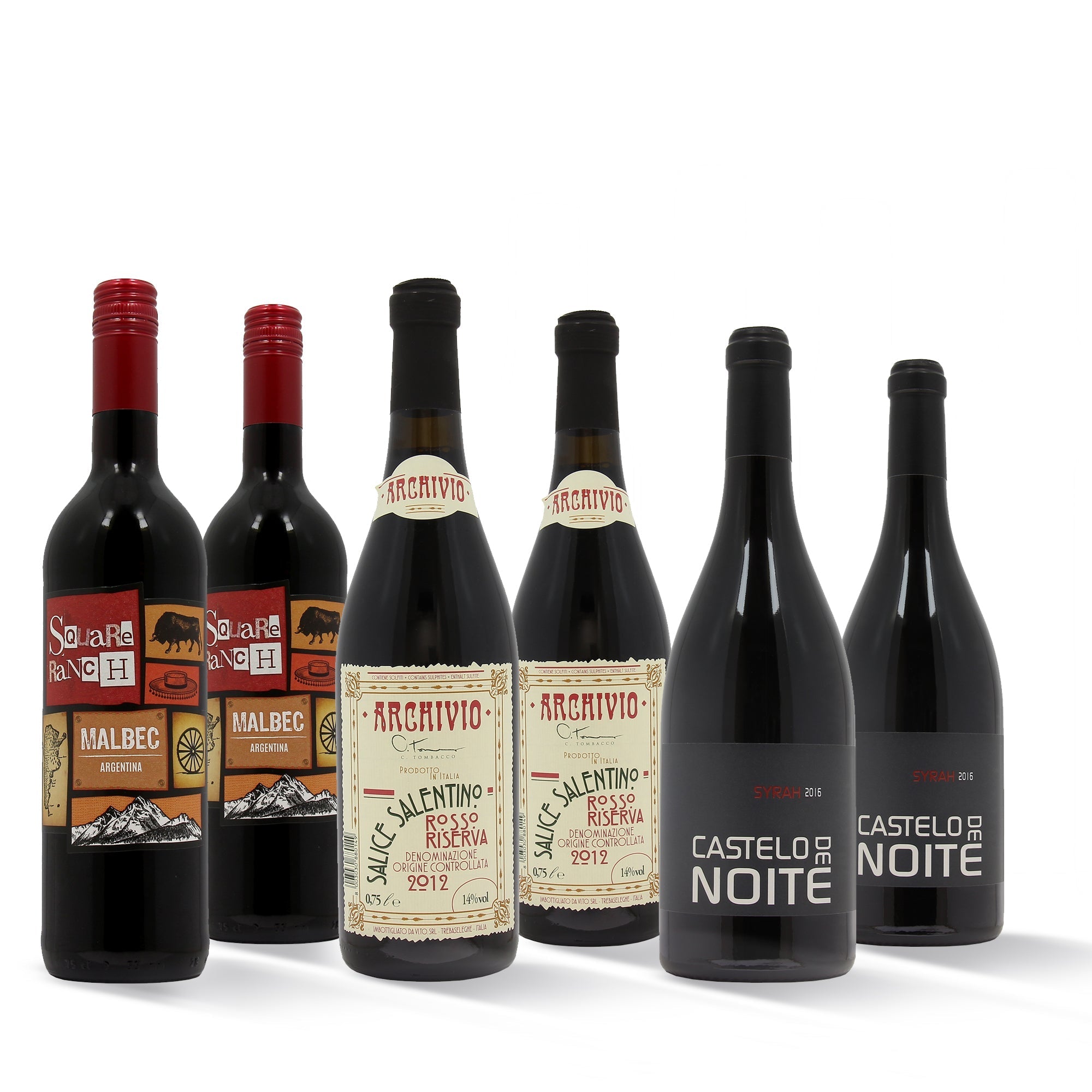 Luxury Red Wine Selection - Case of 6