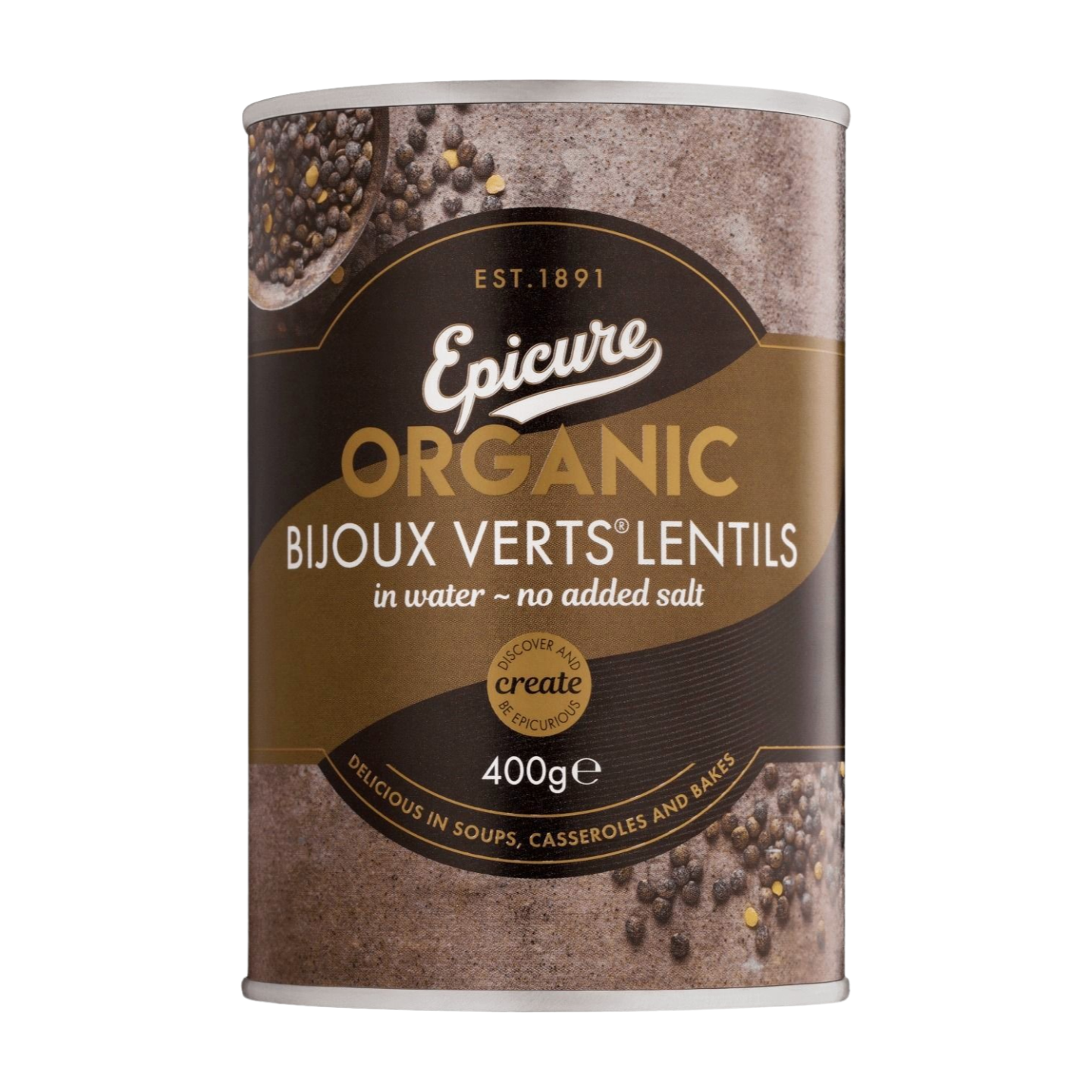 Epicure Organic Bijoux Verts Lentils (400g)