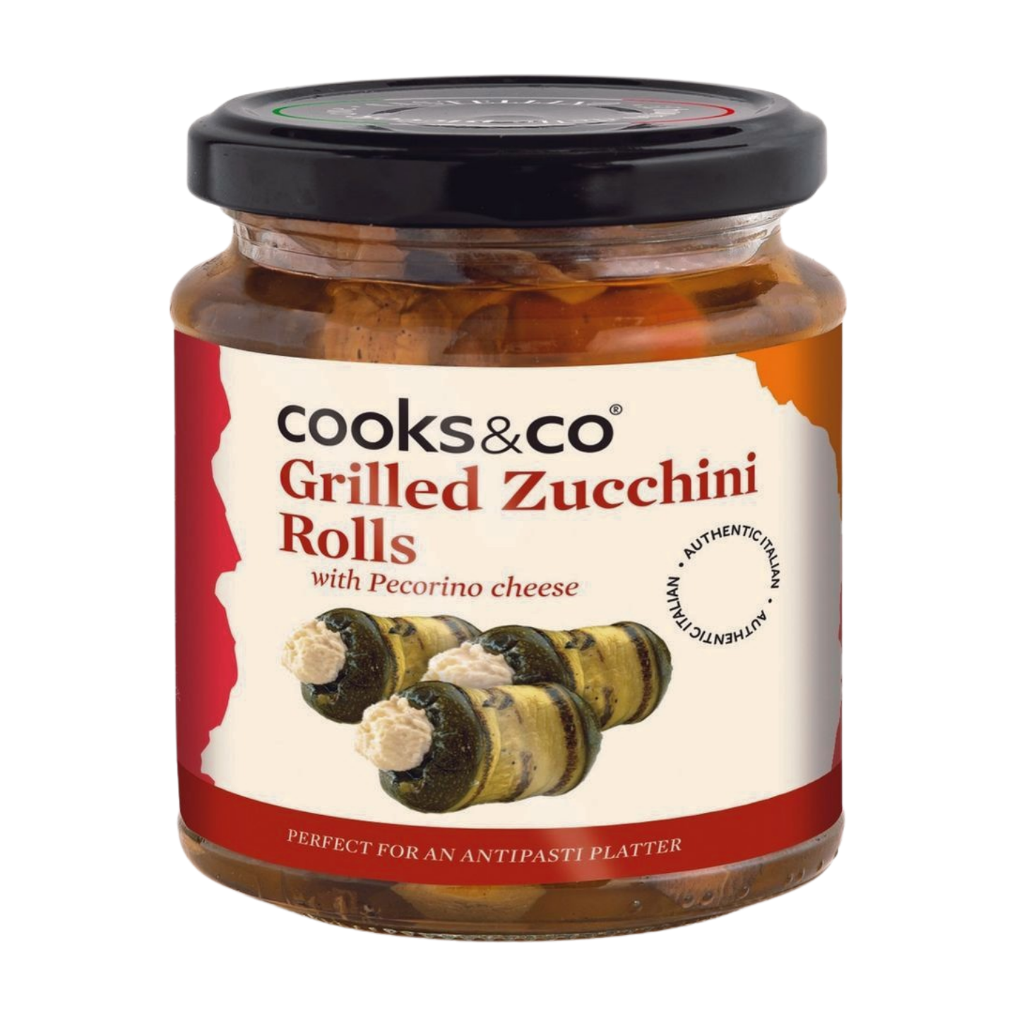 Cooks & Co Grilled Zucchini Rolls with Pecorino Cheese (280g)