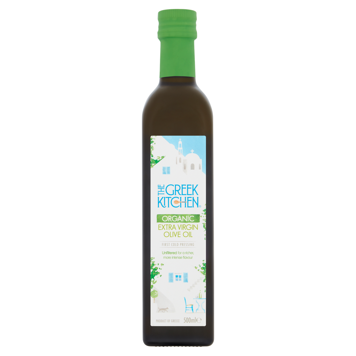 The Greek Kitchen Organic Unfiltered Extra Virgin Olive Oil (500ml)