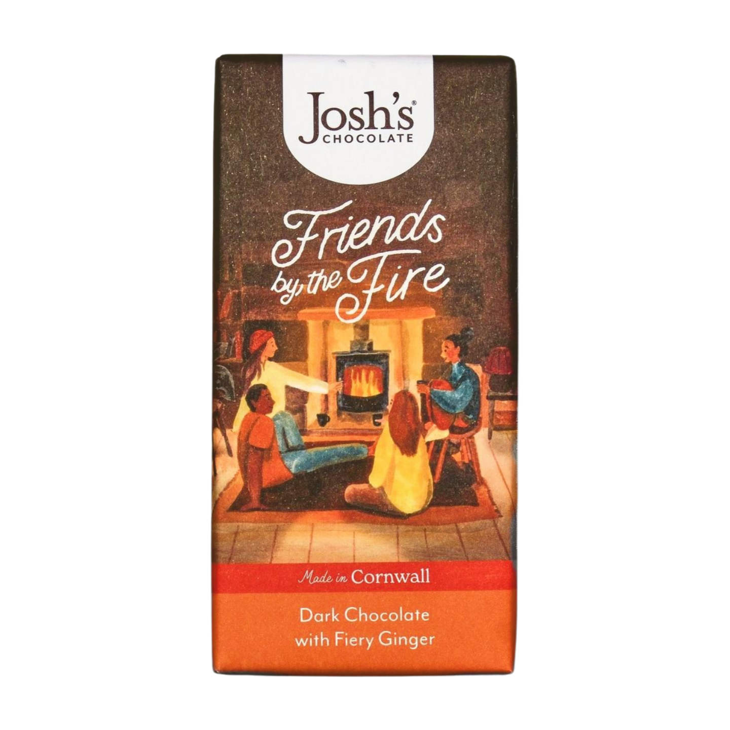 Josh's Chocolate Dark Chocolate Bar with Fiery Ginger (90g)