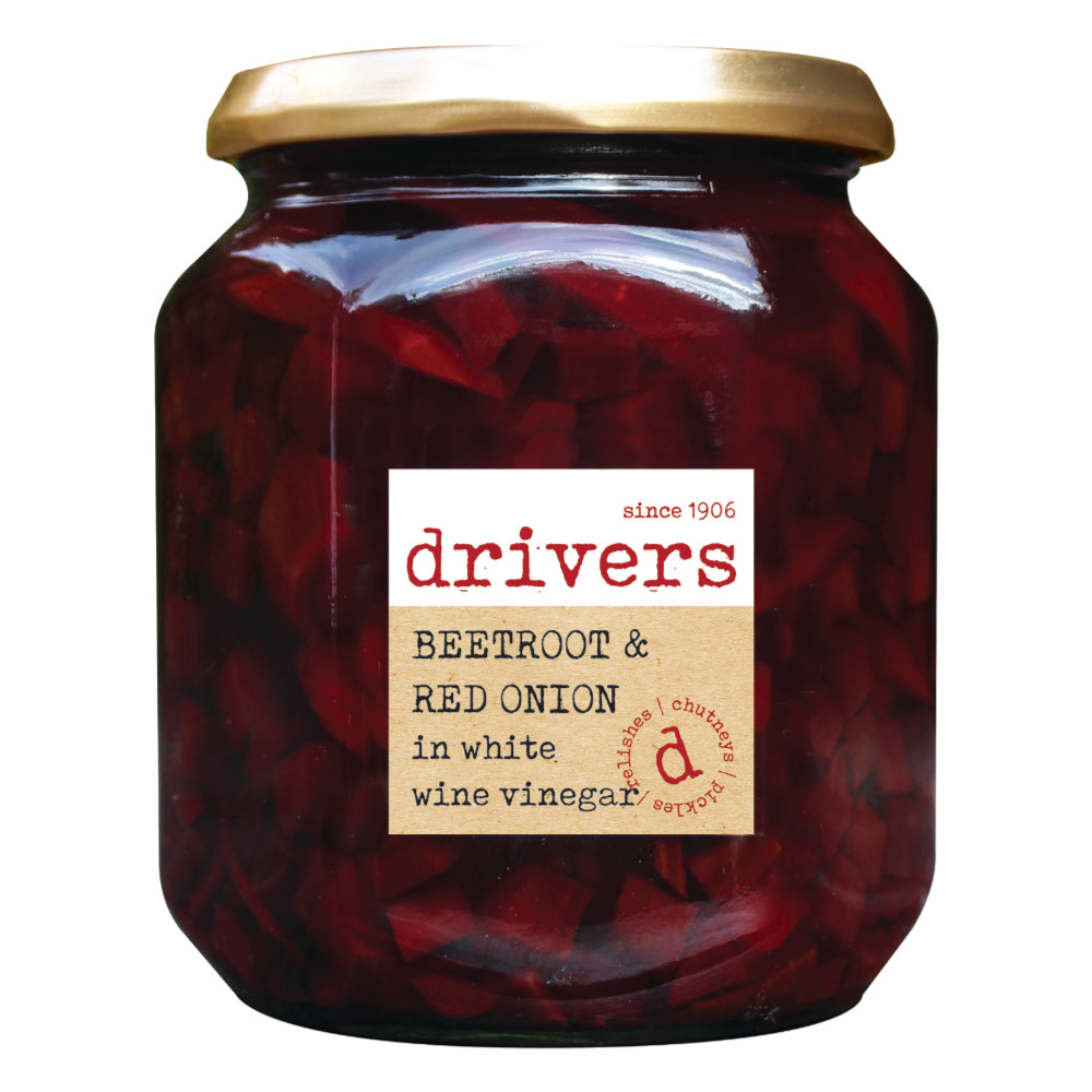 Drivers Beetroot & Red Onion in White Wine Vinegar (550g)