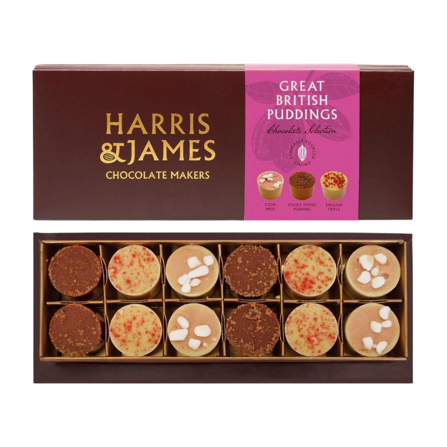 Harris & James Great British Puddings Chocolate Selection Box (180g)