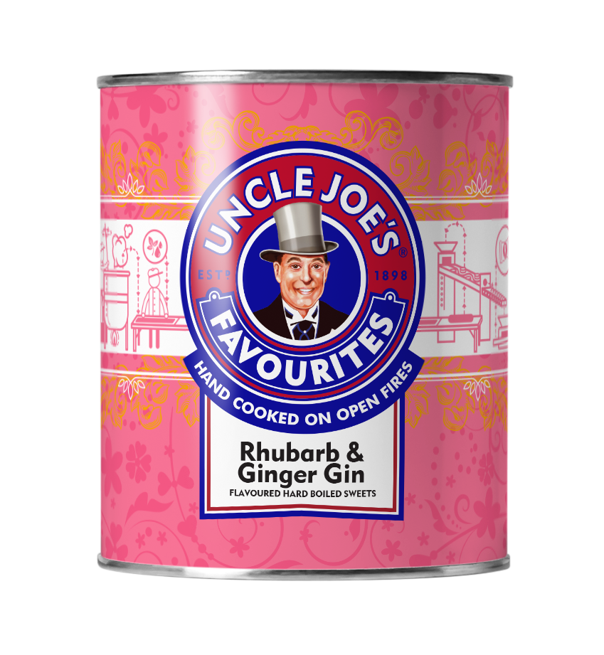 Uncle Joe's Rhubarb & Ginger Boiled Sweets (120g)