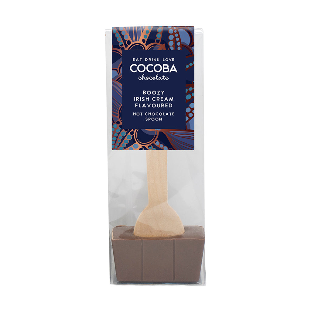 Cocoba Irish Cream Flavoured Hot Chocolate Spoon (50g)