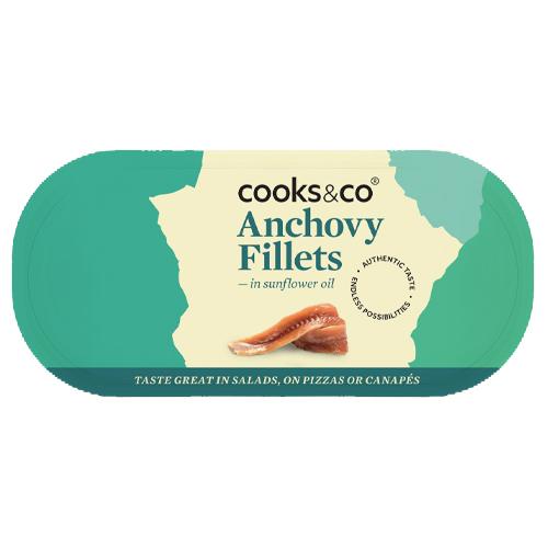 Cooks & Co Anchovy Fillets in Oil (50g)