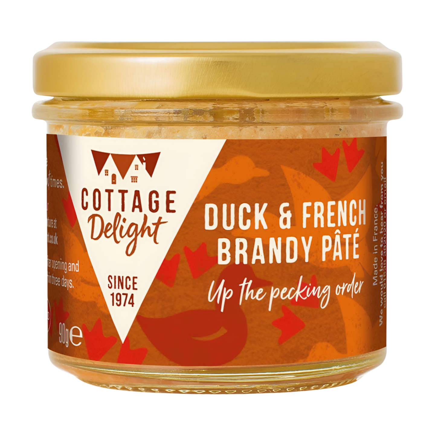 Cottage Delight Duck & French Brandy Pate (90g)