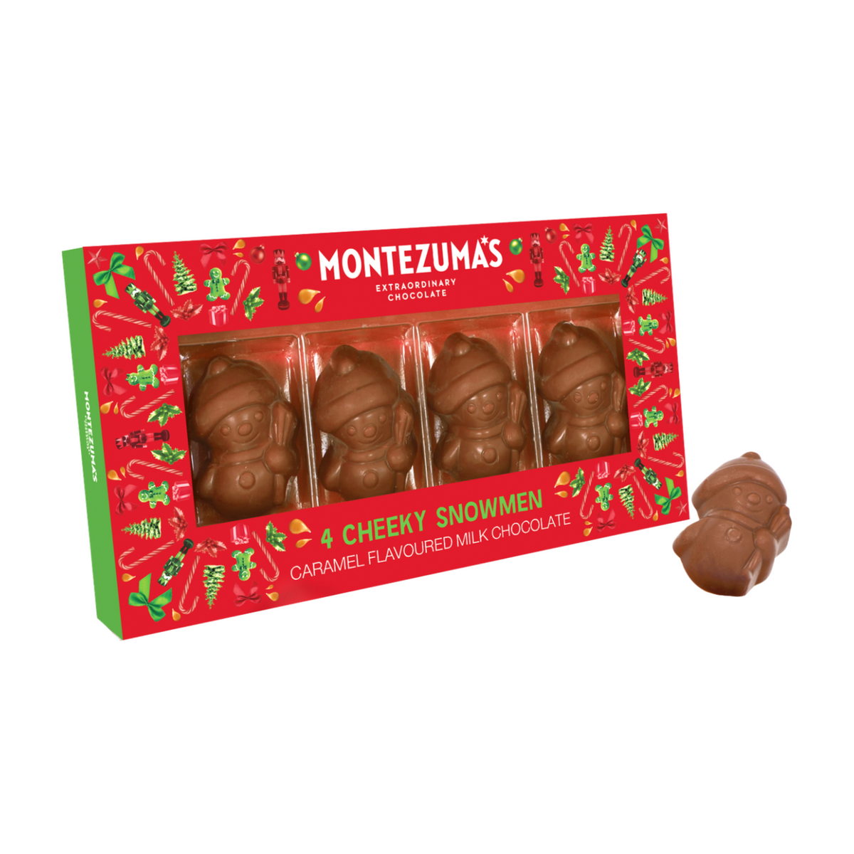 Montezuma's Caramel Milk Chocolate Cheeky Snowmen (55g)