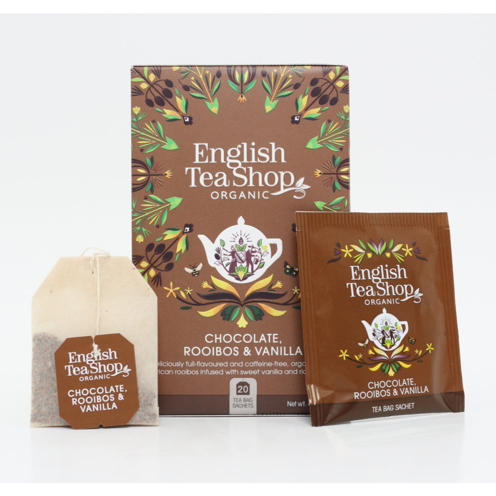 English Tea Shop Organic Rooibos, Cocoa & Vanilla (20 Tea Bags)