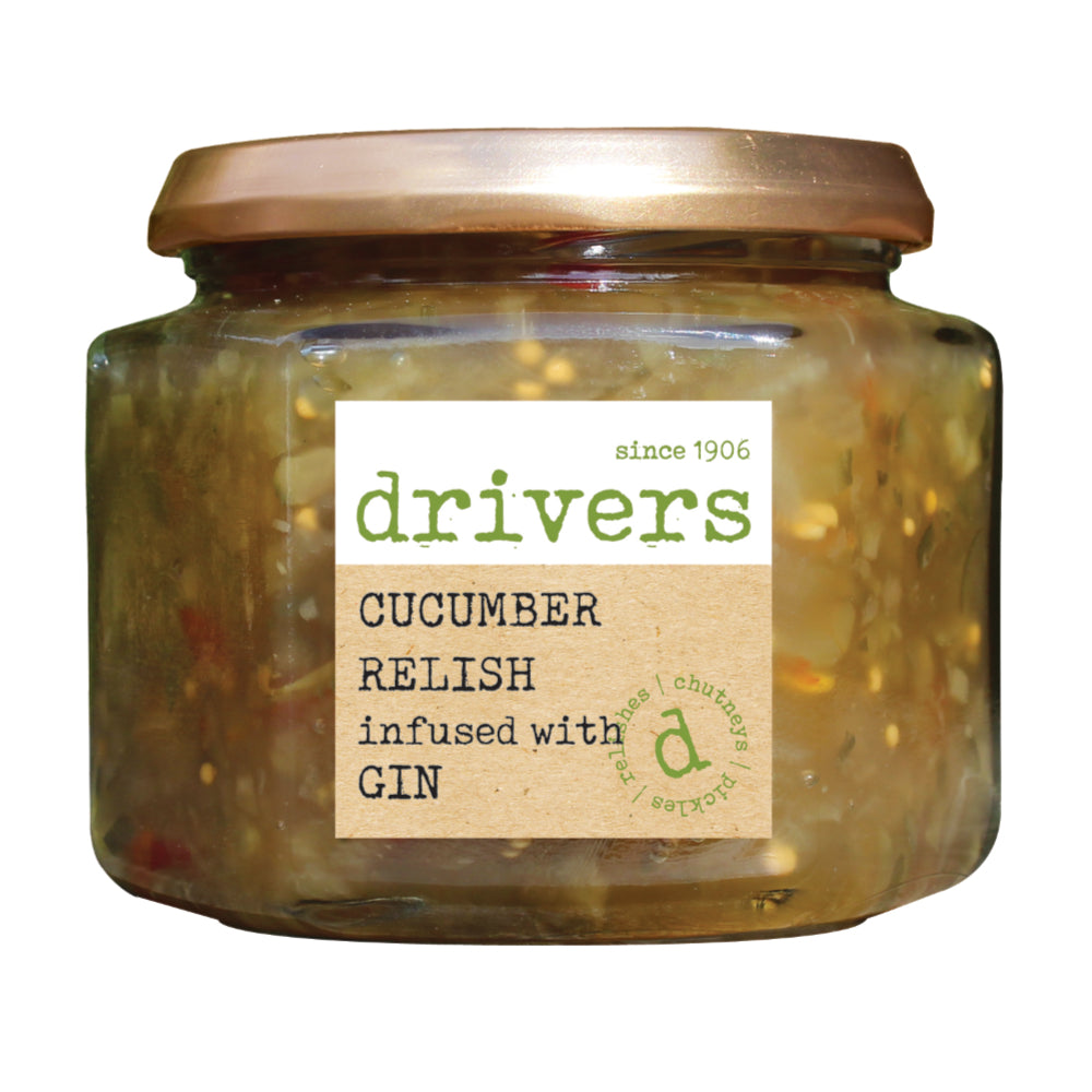 Drivers Cucumber Relish Infused with Gin (350g)