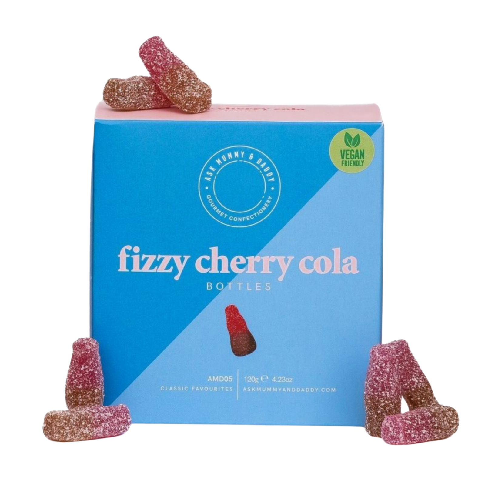 Ask Mummy & Daddy  Fizzy Cherry Cola Bottles (120g)