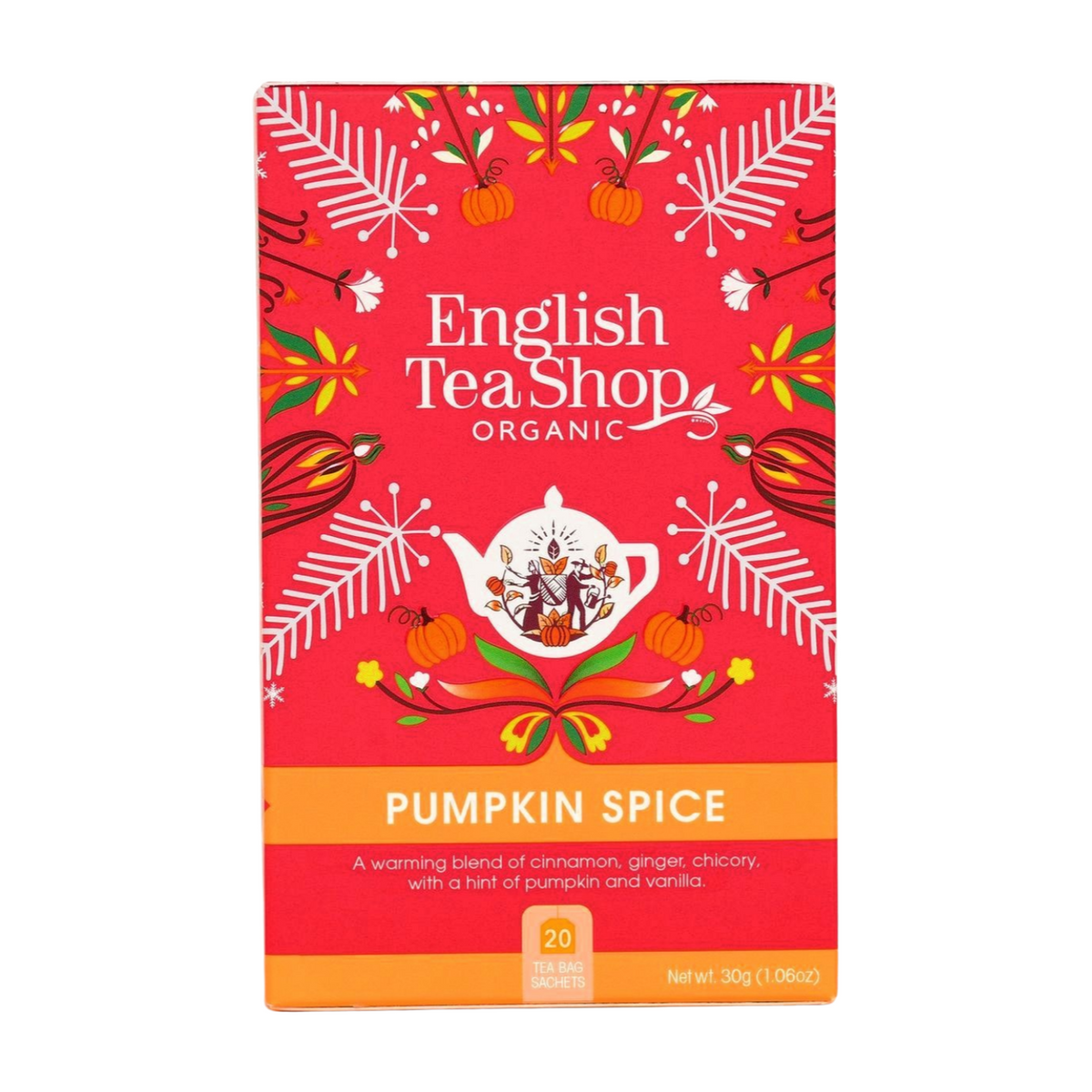 English Tea Shop Organic Pumpkin Spice (20 Tea Bags)