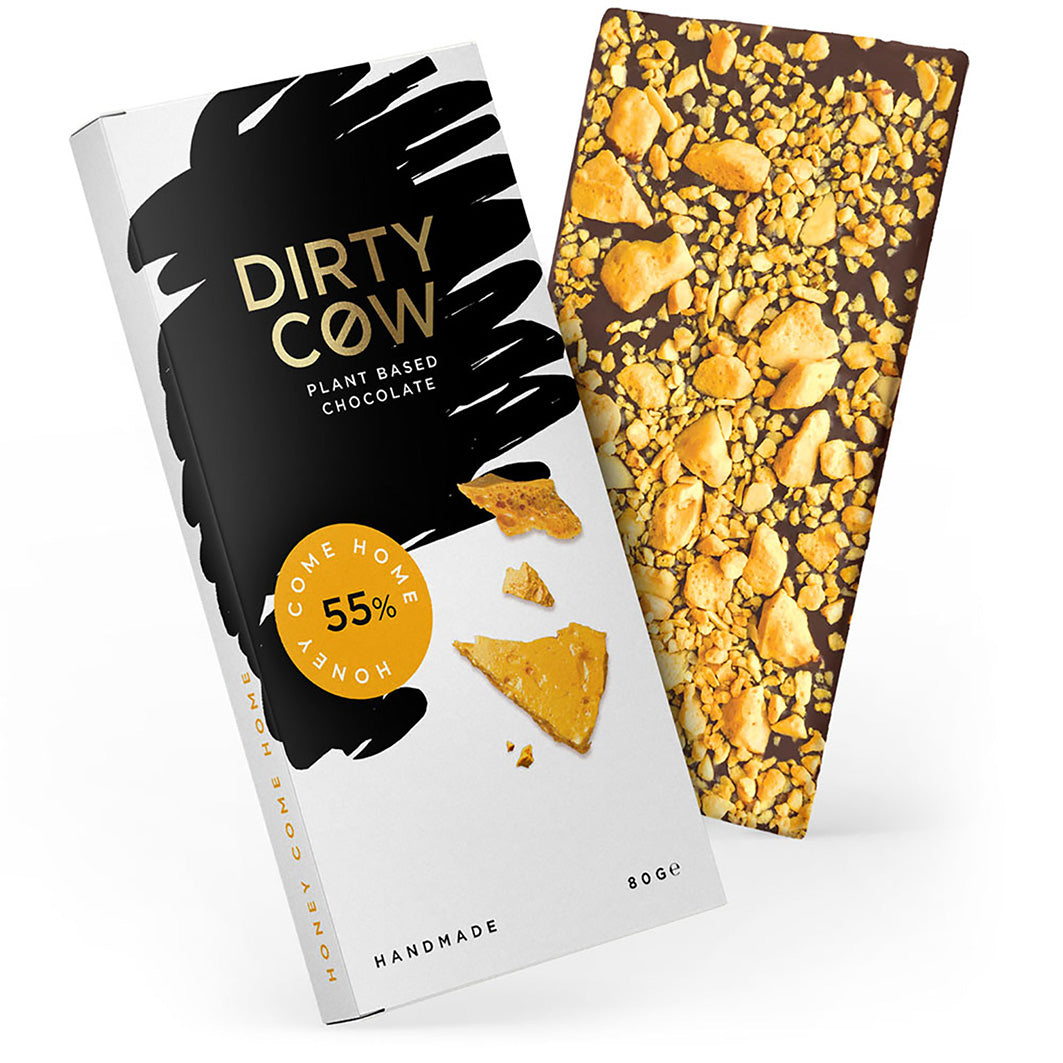 Dirty Cow Honey Come Home Plant Based Chocolate Bar (80g)