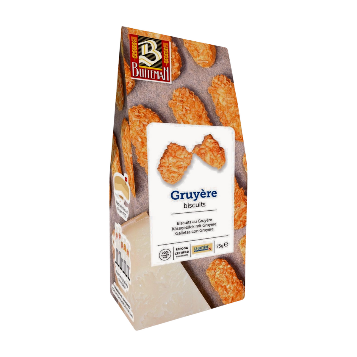 Buiteman Gruyere Biscuits (75g)